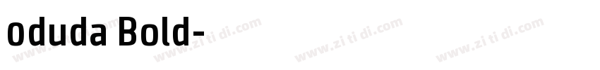 0duda Bold字体转换